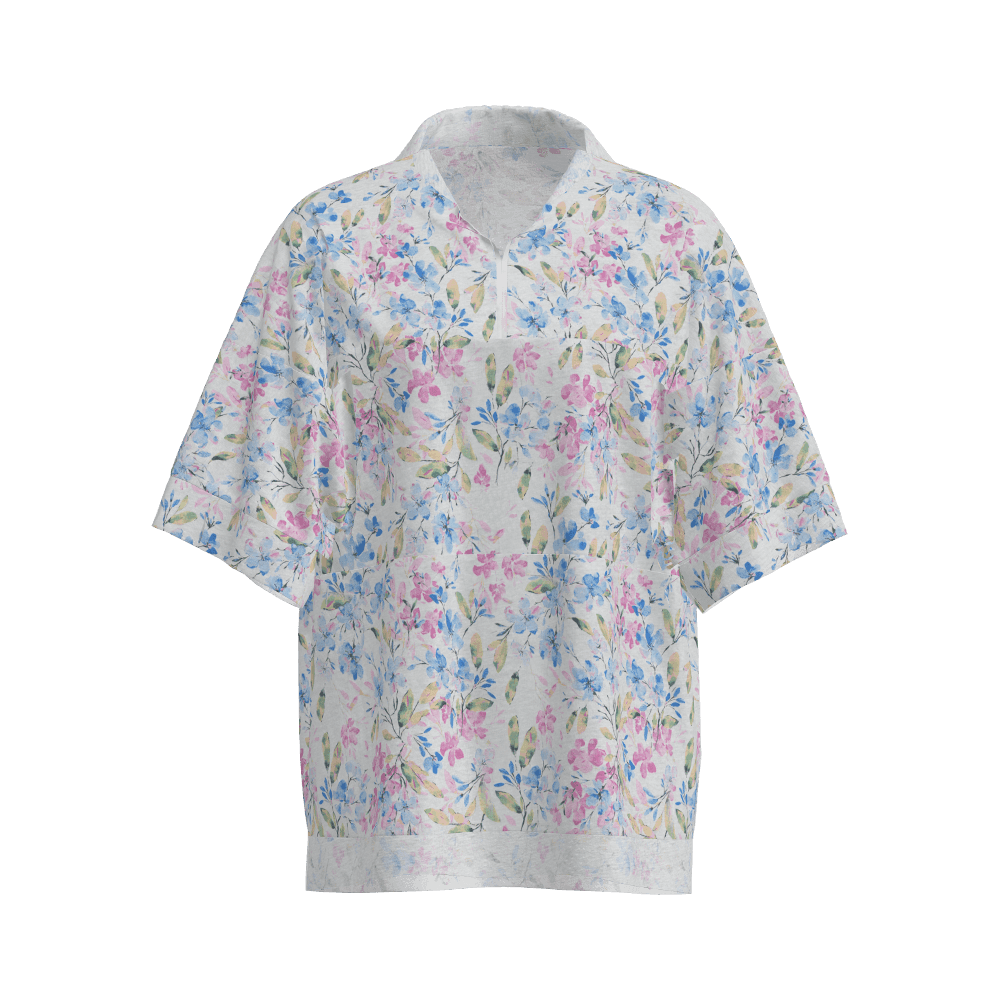 Jersey unic cu imprimeu pigmentat CVC